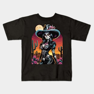 Wild West Woman Kids T-Shirt